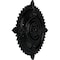 Ekena Millwork Haylynn Ceiling Medallion (Fits Canopies up to 1 1/4"), 29 1/8"OD x 1 1/4"ID x 4"P, Jet Black CM29HYBLF - alternate 5